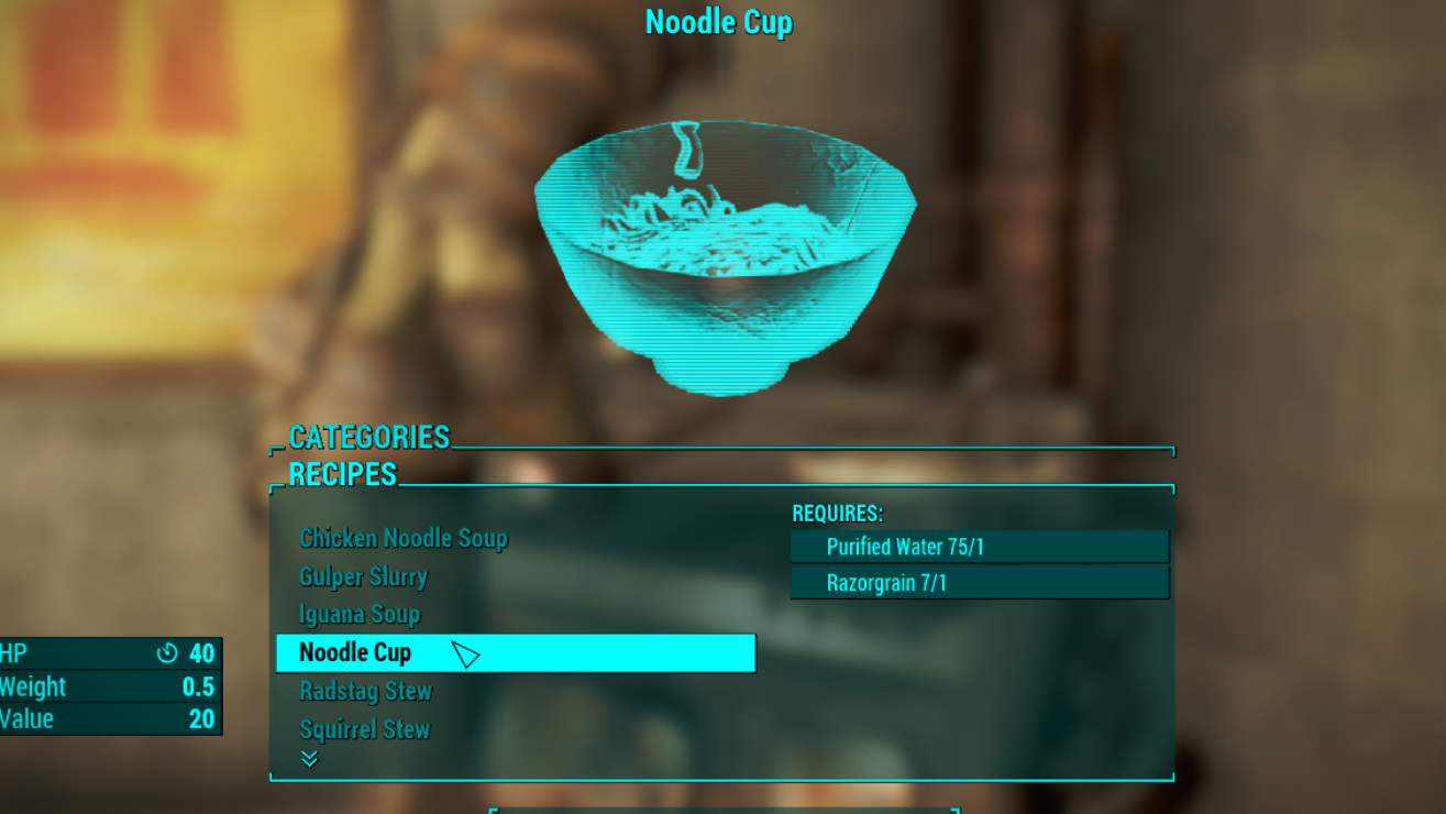 Skyrim Mods - Food Crafting Uses Purified Water (PS4)